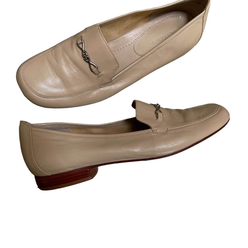 Trotters Cream Horsebit Slip On Loafers Shoes Size 6.5 - Picture 3 of 10